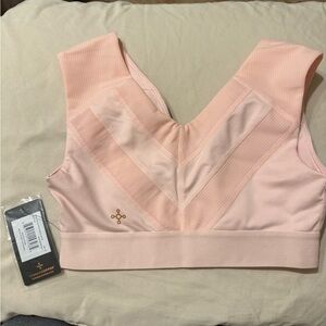 Tommie Copper Women's Blush Pink Support Bra. Zip Front NEW